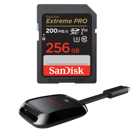 SanDisk Extreme PRO UHS-I U3 SDXC Memory Card With Reader 256GB