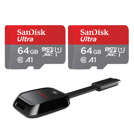 SanDisk Ultra UHS-I U1 microSDXC Memory Card 64GB Card with Reader