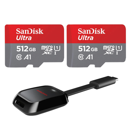 SanDisk Ultra UHS-I U1 microSDXC Memory Card 512GB Card with Reader