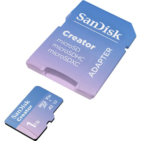 SanDisk Creator Series 1TB UHS-I microSDXC Memory Card with SD