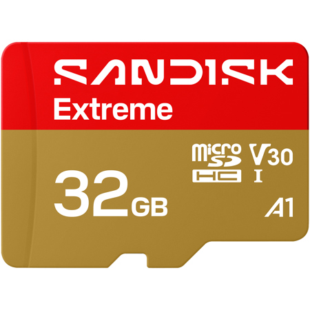 SanDisk Extreme UHS-I U3 microSDXC Memory Card with SD Adapter