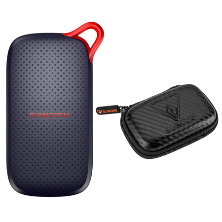 SanDisk V3 Portable USB 3.2 Gen 2 Type-C External SSD 500GB SSD with Case