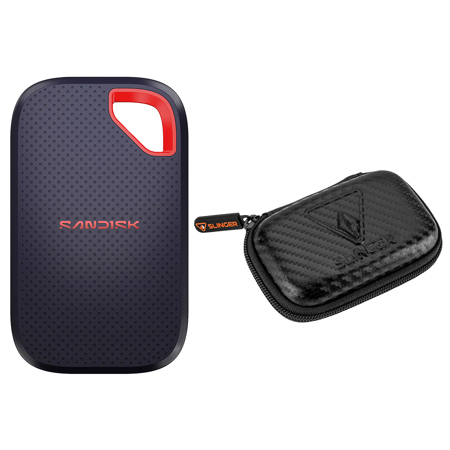SanDisk Extreme Portable USB 3.2 Gen 2 Type-C External SSD V3 1TB SSD with Case