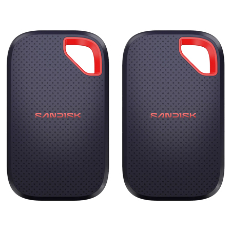 SanDisk Extreme Portable USB 3.2 Gen 2 Type-C External SSD V3 4TB SSD 2-Pack