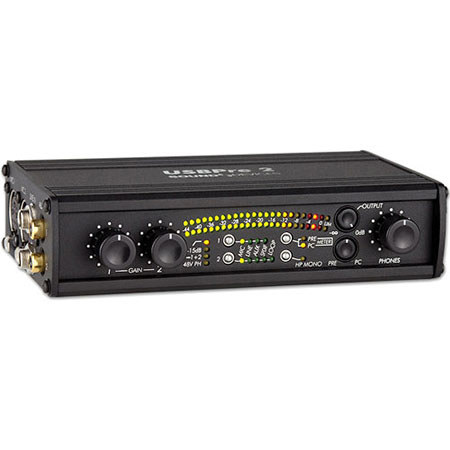 Sound Devices USBPre 2 High-Resolution 2-Channel Mic Interface for PC Audio