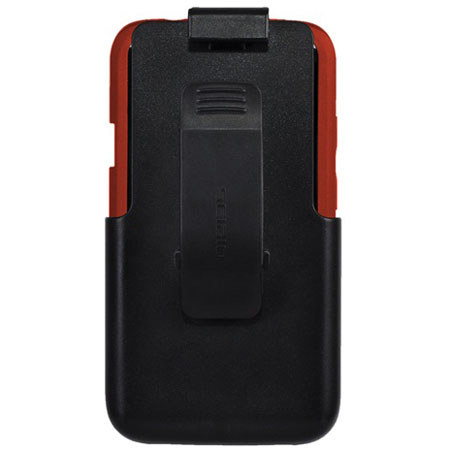 Seidio Surface Combo Hard Case & Holster for HTC One X (AT&T LTE), Garnet Red
