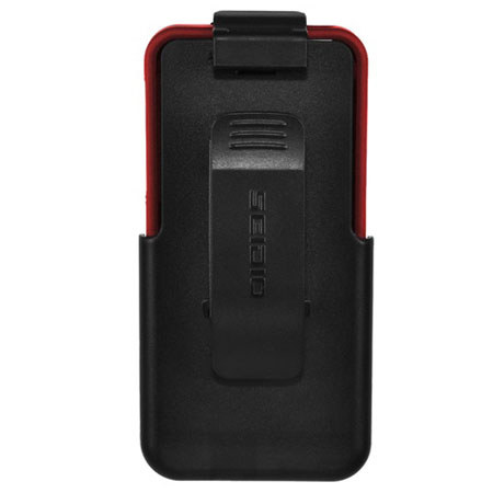 Seidio Surface Combo Hard Case and Holster for iPhone 5, Garnet Red