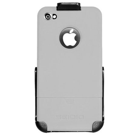 Seidio Surface Reveal Combo Hard Case & Holster for iPhone 4 & 4S, Pearl White