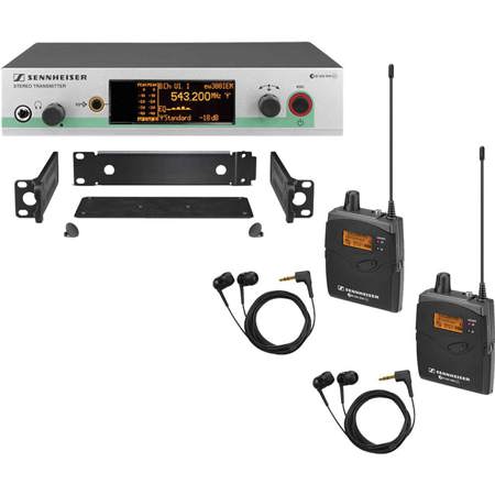 Sennheiser ew 300-2 IEM G3 Wireless Stereo Audio Monitoring System, G:566-608MHz