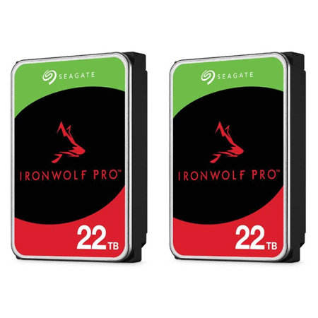 Seagate IronWolf Pro SATA III 3.5" Internal NAS Hard Drive, 2-Pack