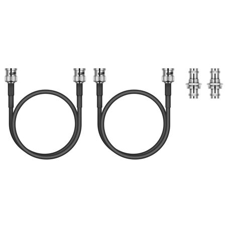 Sennheiser Front Antenna Cables w/BNC Coupler Bulkhead for XSW Monitoring System