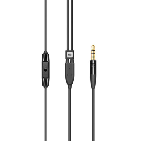 Sennheiser RCs IE Smart Remote Cable with Microphone for IE 80 S, Black
