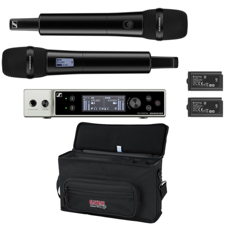 Sennheiser EW-DX 835-S SET 2-Ch Wireless System,2x HH Mics,Q1-9:470-550MHz,w/Bag