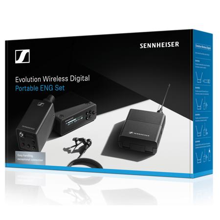 Sennheiser EW-DP Digital Wireless Portable System with ME-2 Lavalier Microphone and SKP Plug-On Transmitter, R4-9: 552-607.8 MHz