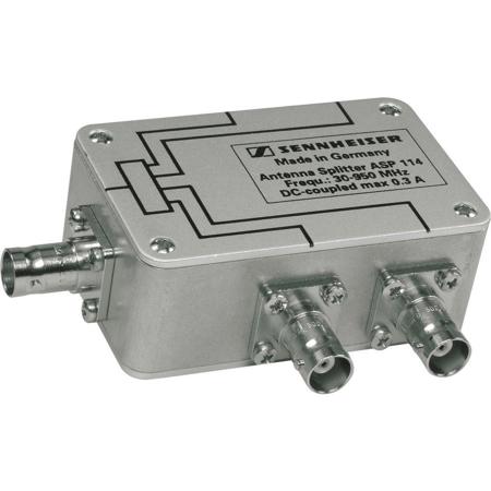Sennheiser ASP114 Four-Way Passive Antenna Splitter, 2 Needed to Join 4 Receivers, 30-950MHz Frequency Range