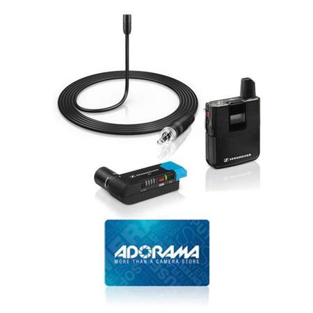 Sennheiser AVX-ME 2 Camera Mountable Lavalier Wireless Set W/ $100.00 Gift Card