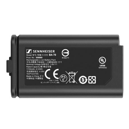 Sennheiser BA 70 Rechargeable Battery Pack for EW-D SK & EW-D SKM-S Transmitters