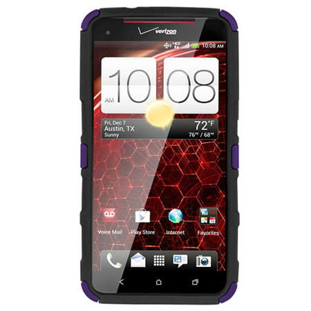 Seidio Active Hybrid Case with Metal Kickstand for HTC Droid DNA, Amethyst