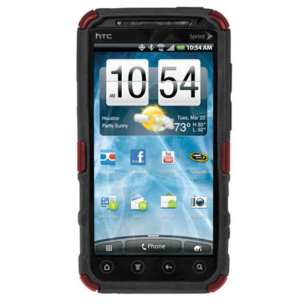 Seidio Active Hybrid Case for HTC EVO 3D, Burgundy