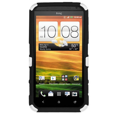 Seidio Active with Kickstand Hybrid Case for HTC EVO 4G LTE, Glossed White