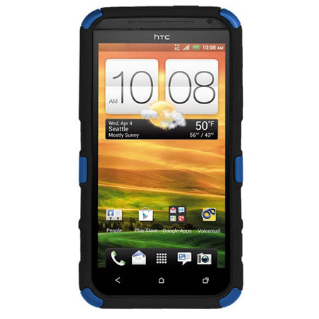Seidio Active with Kickstand Hybrid Case for HTC EVO 4G LTE, Royal Blue