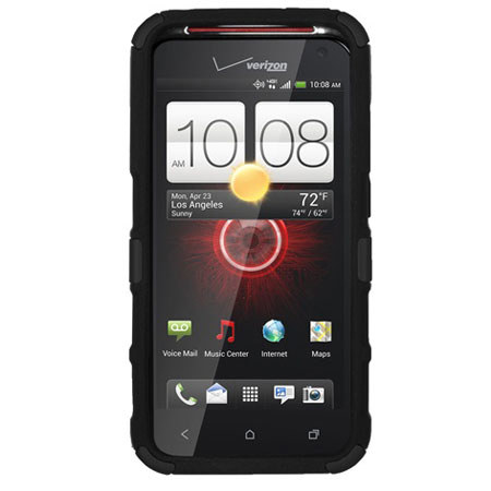 Seidio Active Hybrid Case for HTC DROID Incredible 4G LTE, Black
