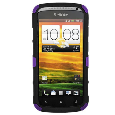 Seidio Active with Kickstand Hybrid Case for HTC One S, Amethyst
