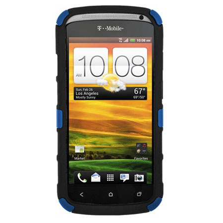 Seidio Active with Kickstand Hybrid Case for HTC One S, Royal Blue