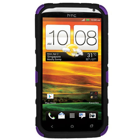 Seidio Active with Kickstand Hybrid Case for HTC One X, Amethyst
