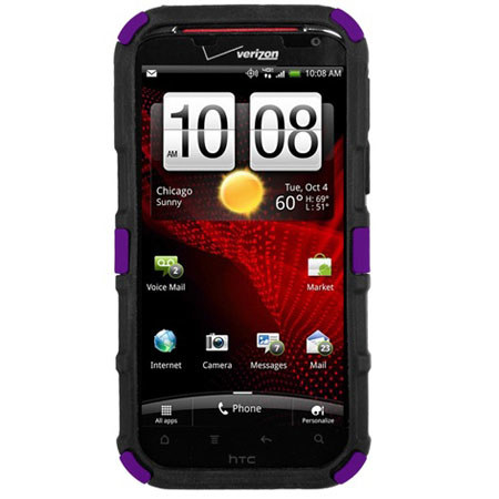 Seidio Active Hybrid Case for HTC Rezound, Amethyst