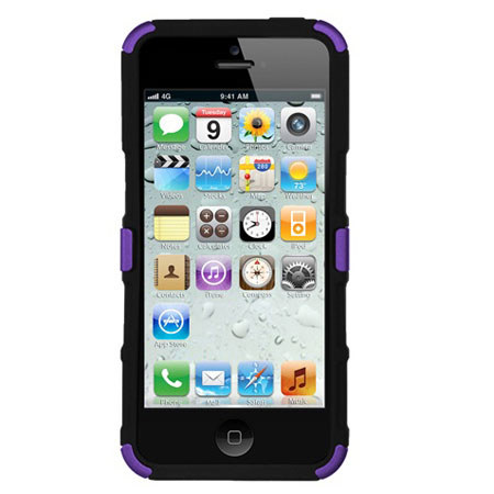 Seidio Active with Kickstand Hybrid Case for iPhone 5, Amethyst