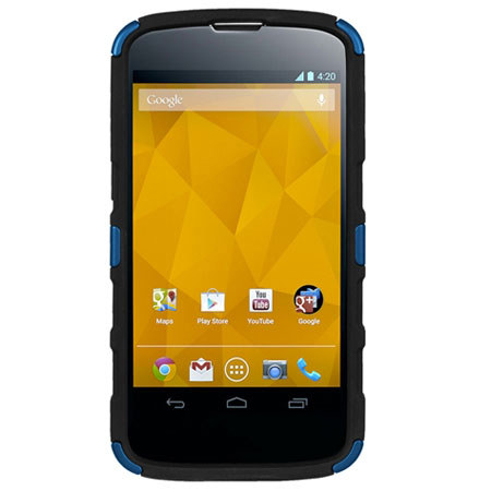 Seidio Active with Kickstand Hybrid Case for LG Google Nexus 4, Royal Blue
