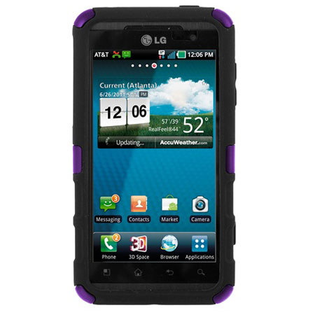 Seidio Active Hybrid Case for LG Thrill 4G/Optimus 3D, Amethyst