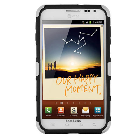 Seidio Active Hybrid Case for Samsung Galaxy Note, Glossed White