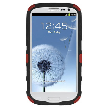 Seidio Active Hybrid Case for Samsung Galaxy S III, Garnet Red