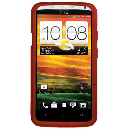 Seidio Surface Hard Case for HTC One X, Garnet Red