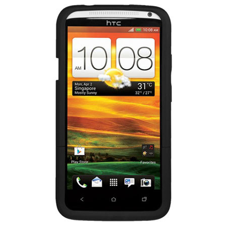 Seidio Surface with Kickstand Hard Case for HTC One X, Black