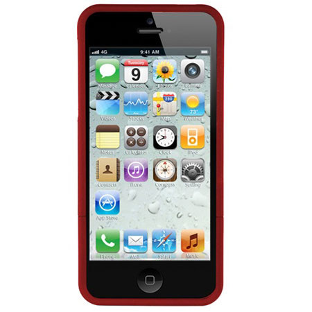 Seidio Surface with Kickstand Hard Case for iPhone 5, Garnet Red