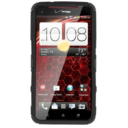 Seidio Active with Kickstand Hybrid Case for HTC Droid DNA, Black
