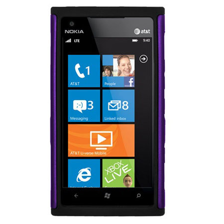 Seidio Active Case with Kickstand for Nokia Lumia 900, Amethyst