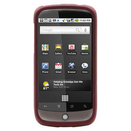 Seidio Innocase Surface Hard Case for Google Nexus One, Burgundy