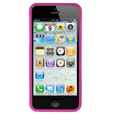 Seidio Surface with Kickstand Hard Case for iPhone 5, Fuchsia