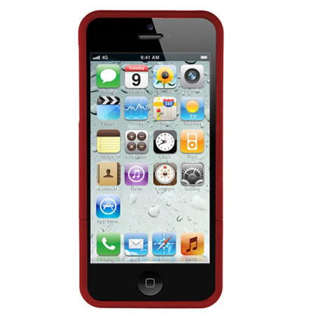 Seidio Surface Hard Case for iPhone 5, Garnet Red