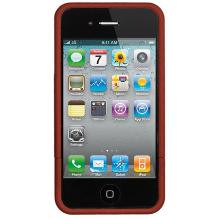 Seidio Surface Reveal Hard Case for iPhone 4 & 4S, Garnet Red