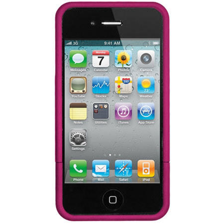 Seidio Surface Reveal Hard Case for iPhone 4 & 4S, Fuchsia
