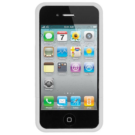 Seidio Surface Reveal with Kickstand Hard Case for iPhone 4 & 4S, Glossed White