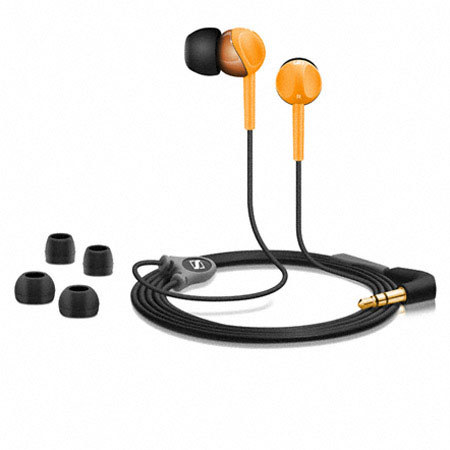 Sennheiser CX 215 In-Ear Stereo Headphones with Iconic Sennheiser Sound, Orange