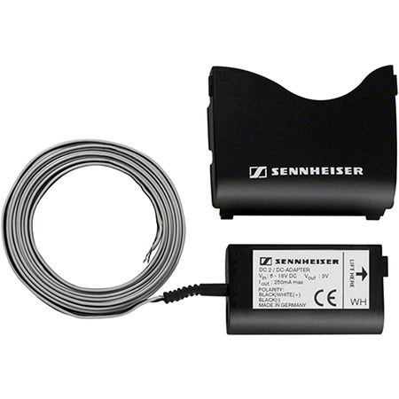 Sennheiser DC2 DC Power Adapter for Evolution G2/G3 and 2000 Series Transmitters