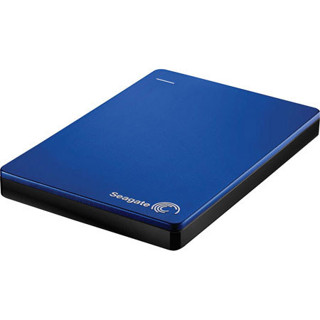 Seagate Backup Plus Slim 1TB 2.5" External Hard Drive, USB Powered, Blue