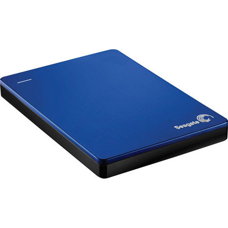 Seagate Backup Plus Slim 1TB 2.5" External Hard Drive, USB Powered, Blue